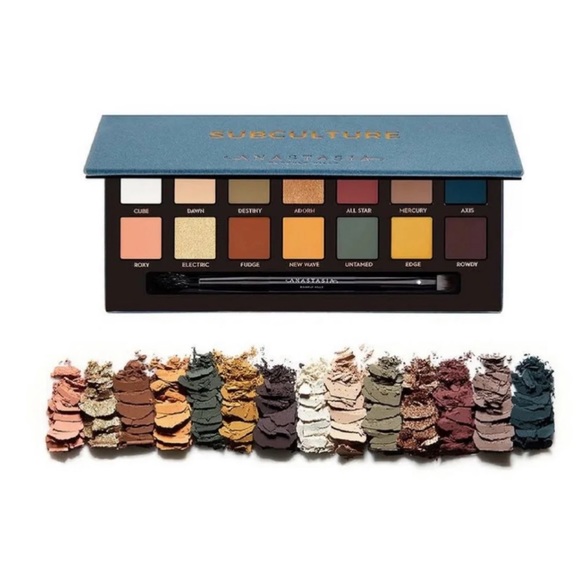 NEW ABH SUBCULTURE PALETTE WITH 14 SHADES & BRUSH - Picture 5 of 6